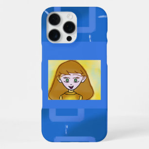 Merry Cartoon Blue Geometric Phone Case