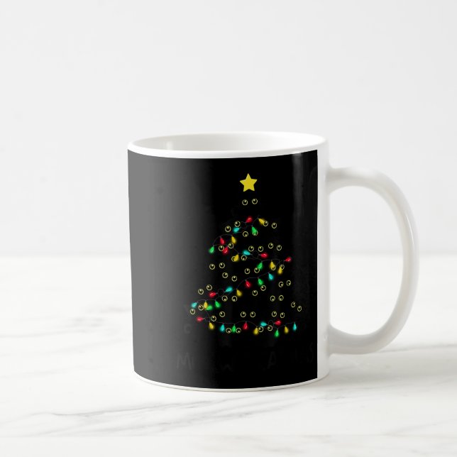 Merry Catmas Cat Christmas Tree Kids Girls Boys Me Coffee Mug (Right)