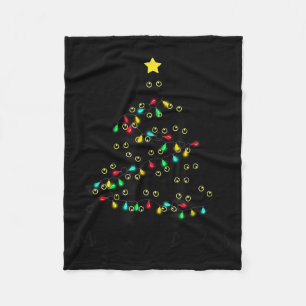 Merry Catmas Cat Christmas Tree Kids Girls Boys Me Fleece Blanket