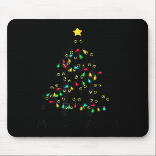 Merry Catmas Cat Christmas Tree Kids Girls Boys Me Mouse Mat