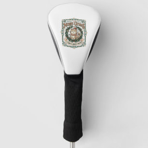 Merry Catmas Cat Christmas Vintage Vector Art Shir Golf Head Cover