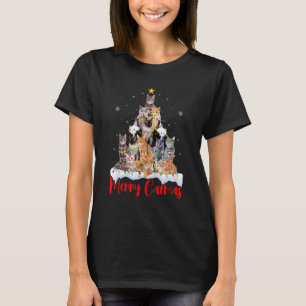Merry Catmas  Cat Mum Cat Dad Christmas Cat 2 T-Shirt