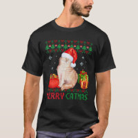Merry Catmas Cat Ugly Christmas Cat Mum Dad
