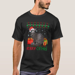 Merry Catmas Cat Ugly Christmas Oriental Cat Mum D T-Shirt
