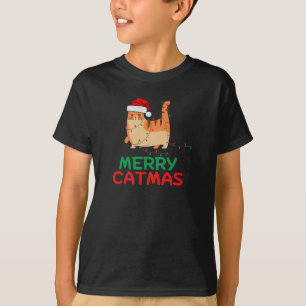 Merry Catmas Christmas Funny T-Shirt