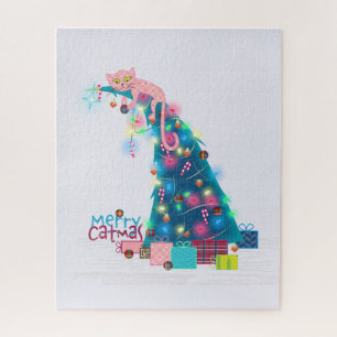 Merry Catmas Christmas Jigsaw Puzzle