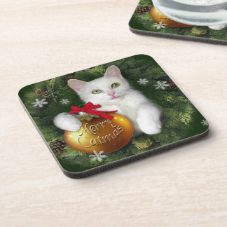 Merry Catmas Coaster