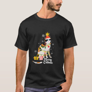 Merry Catmas Cute Cat Funny Christmas Santa Hat Xm T-Shirt