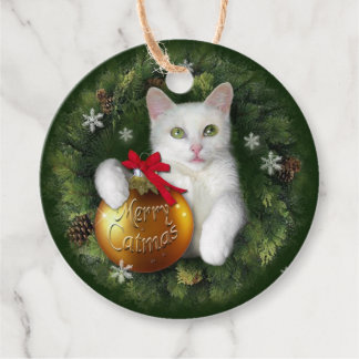 Merry Catmas Favour Tags