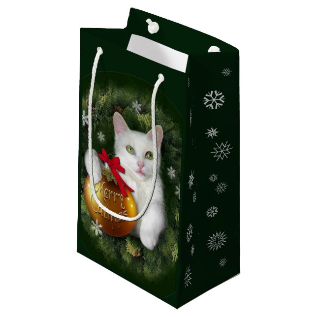 Merry Catmas Gift Bag (Front Angled)