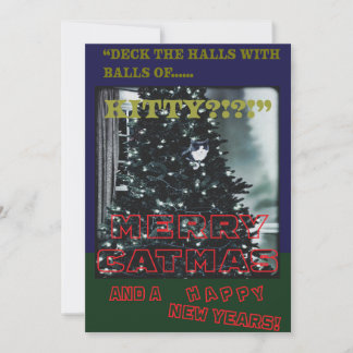 Merry Catmas Holiday Card