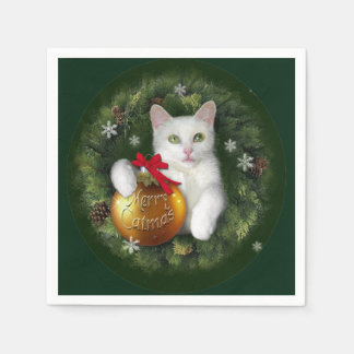 Merry Catmas Napkin