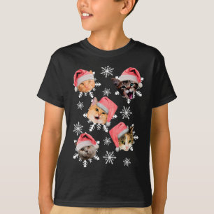 Merry Catmas Santa Hat Kitty Christmas T-Shirt