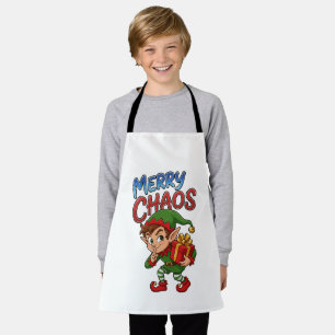 Merry Chaos Christmas Elf Apron