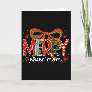 Merry Cheer Mum Christmas Cheerleader Mum Xmas Coq Card