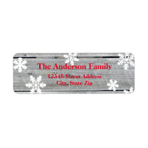 Merry Cheer Old Wood - Return Address Label