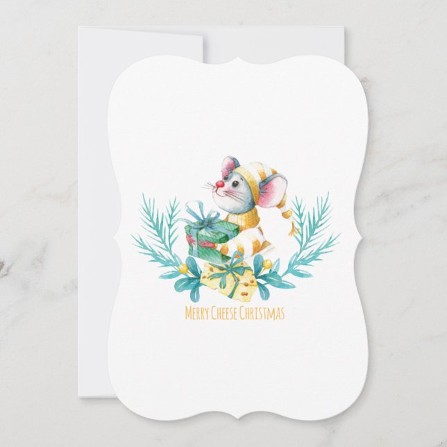 Merry “Cheese” Christmas Holiday Card (Front)