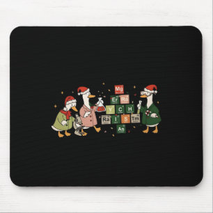 Merry Chemistmas Goose Chemistry Christmas Science Mouse Mat