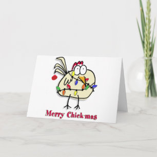 Merry Chick.mas Fun Holiday Card