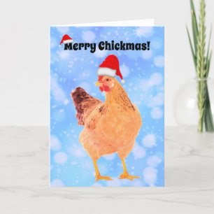 Merry Chickmas - 7" x 5" Card
