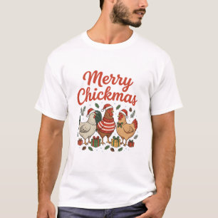 Merry Chickmas Chicken Christmas T-Shirt