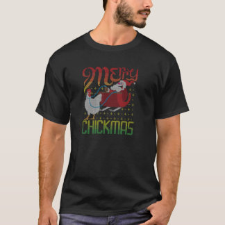Merry Chickmas Chicken Ugly Christmas Sweater Poul