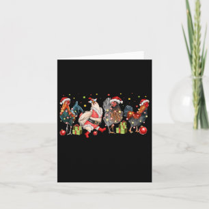 Merry Chickmas Chickens Funny Christmas Chicken Mo Card