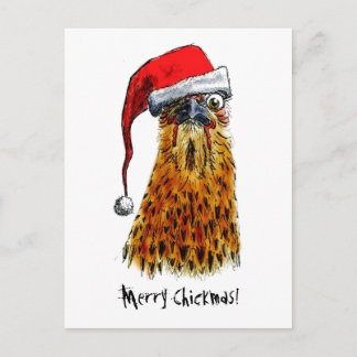 Merry Chickmas Postcard