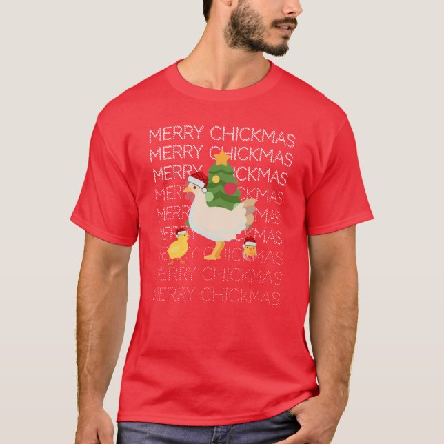 Merry CHICKMAS T-shirt (Front)