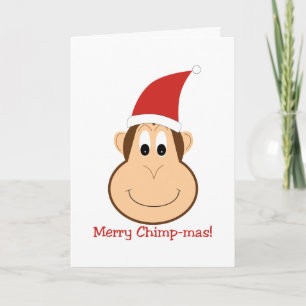 Merry Chimpmas! Christmas gifts Holiday Card