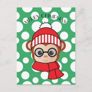 Merry Chimpmas Postcard