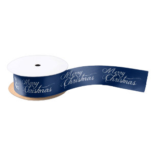 Merry Chistmas Custom Colour Christmas Ribbon Satin Ribbon