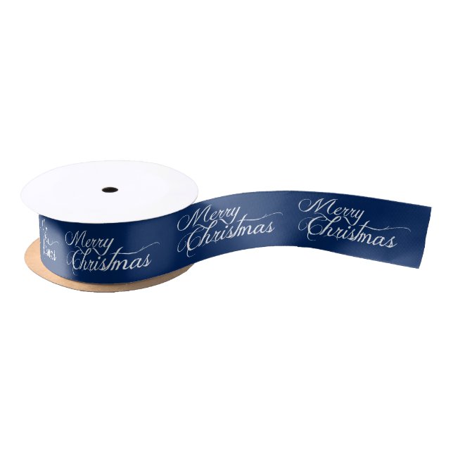 Merry Chistmas Custom Colour Christmas Ribbon Satin Ribbon (Spool)