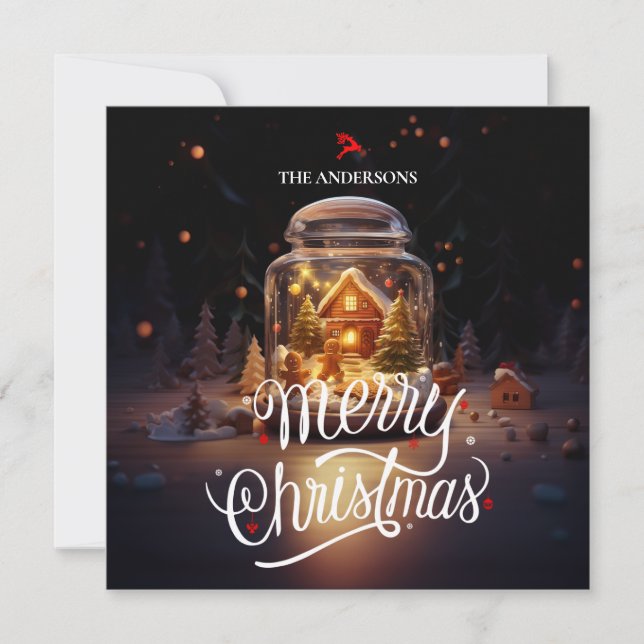 Merry Chistmas Night of Miracles Invitation (Front)