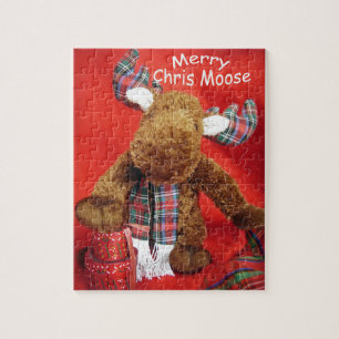Merry Chris Moose Jigsaw Puzzle