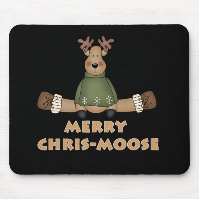Merry Chris-Moose Mouse Mat (Front)