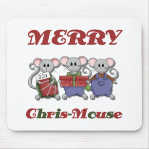 Merry Chris-Mouse Tshirts and Gifts Mouse Mat