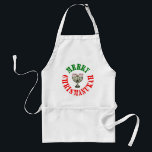 Merry Chrismanukah- Christmas Chanukah Menorah Standard Apron<br><div class="desc">The perfect way to celebrate both Christmas and Hanukah all at the same time. Merry Christmas   Happy Chanukah = Merry Chrismanukah,  complete with Candy Cane Menorah Candles.</div>