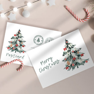 merry chrismas in u postcard