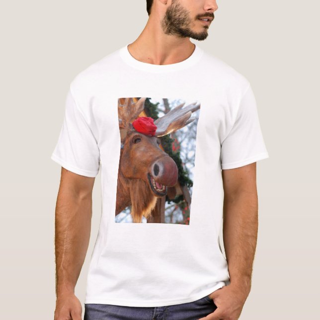 Merry Chrismoose T-Shirt (Women's) (Front)