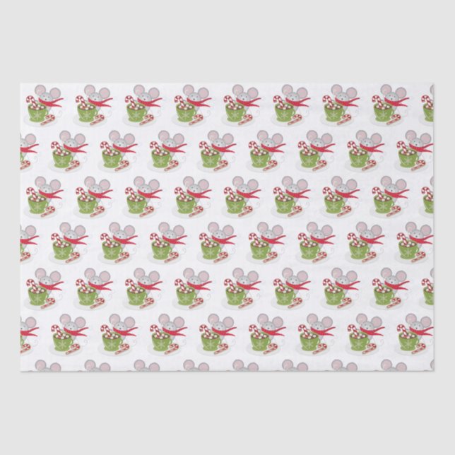 Merry ChrisMouse, Holiday Mouse Tissue Paper (Front)