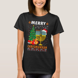 Merry Chrismukkah 2022 Happy Hanukkah Christmas Sa T-Shirt