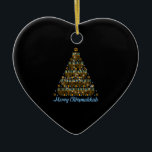 Merry Chrismukkah 2022 Happy Hanukkah Christmas Tr Ceramic Tree Decoration<br><div class="desc">This is a great gift for your family,  friends during Hanukkah holiday. They will be happy to receive this gift from you during Hanukkah holiday.</div>
