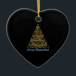 Merry Chrismukkah 2022 Happy Hanukkah Christmas Tr Ceramic Tree Decoration<br><div class="desc">This is a great gift for your family,  friends during Hanukkah holiday. They will be happy to receive this gift from you during Hanukkah holiday.</div>