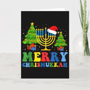 Merry Chrismukkah 2024 Happy Hanukkah Christmas Sa Card