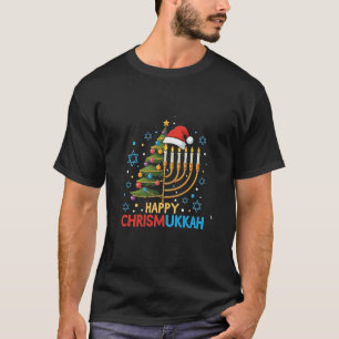 Merry Chrismukkah Christmas Hanukkah Santa T-Shirt