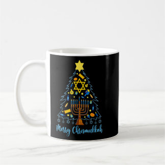 Merry Chrismukkah Christmas Tree Jewish Happy Hanu Coffee Mug