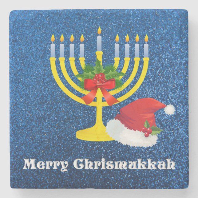 Merry Chrismukkah Coaster (Front)