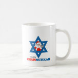 Merry Chrismukkah - Coffee Mug<br><div class="desc">Shirtuosity.com: Holiday Humour Tees and Holiday Gifts. Find the Funniest Holiday Gifts including tees, cards, ornaments, plates, coasters, hoodies, stickers, mugs, buttons, magnets, hats, bags and more from: http://www.Shirtuosity.com</div>