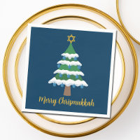 Merry Chrismukkah Cute Hanukkah Christmas Tree